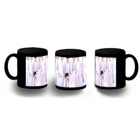 TAZA COMPLETAMENTE NEGRA Run BTS Born singer no more dream N.O personalizada