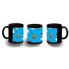 TAZA COMPLETAMENTE NEGRA GOKU RETRO 8 BITS DRAGON BALL personalizada