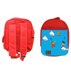 MOCHILA ROJA GOKU RETRO 8...