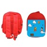 MOCHILA ROJA GOKU RETRO 8 BITS DRAGON BALL escolar personalizado