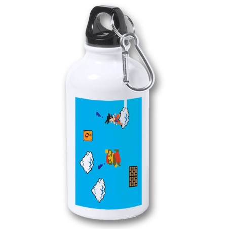 BIDON 400ML METALICO GOKU RETRO 8 BITS DRAGON BALL para viaje y deporte