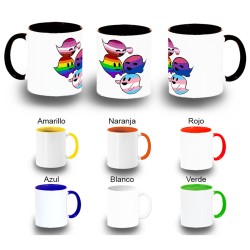 TAZA COLORES FANTASMAS...