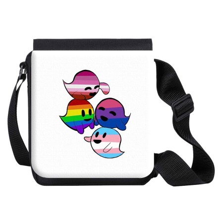 BANDOLERA PEQUEÑA FANTASMAS ORGULLO GAY bolso personalizada