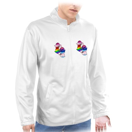 CHAQUETA TECNICA 2 IMPRESIONES FANTASMAS ORGULLO GAY  personalizada