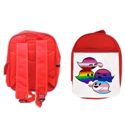 PACK MOCHILA ROJA Y ESTUCHE...