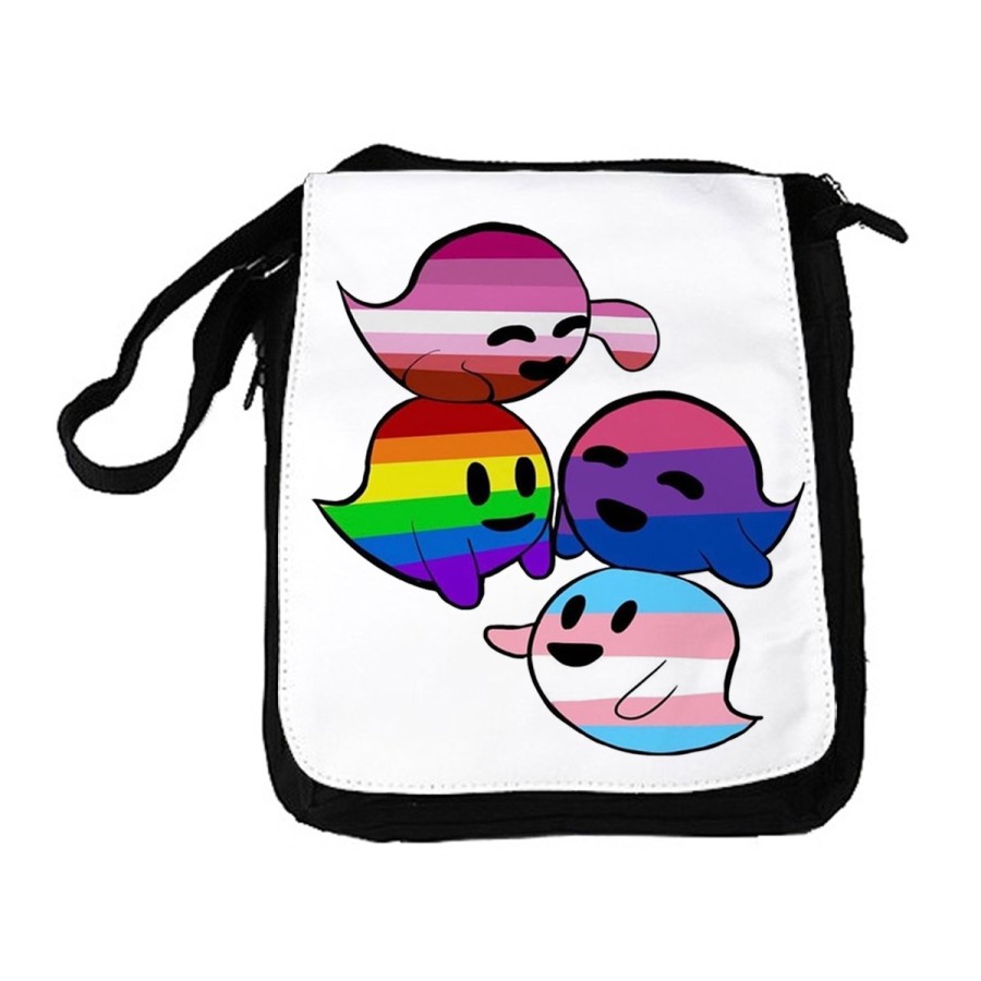 BANDOLERA REPORTERO MEDIANA BOLSO FANTASMAS ORGULLO GAY bolsa mochila hombro