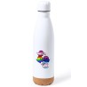 BIDON 750 ML ACERO INOXIDABLE ADORNO DE CORCHO FANTASMAS ORGULLO GAY tapon botella