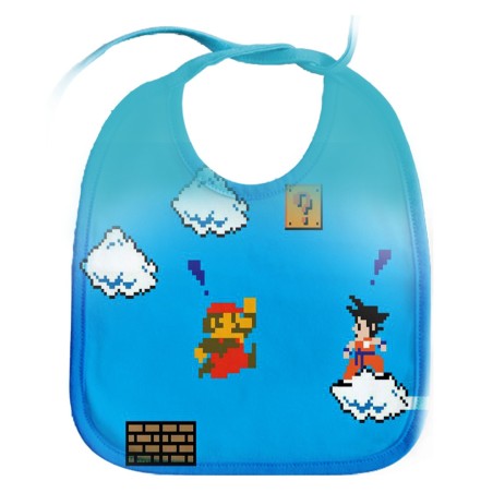 BABERO COLORES GOKU RETRO 8 BITS DRAGON BALL personalizado bebe