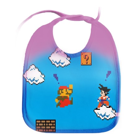 BABERO COLORES GOKU RETRO 8 BITS DRAGON BALL personalizado bebe