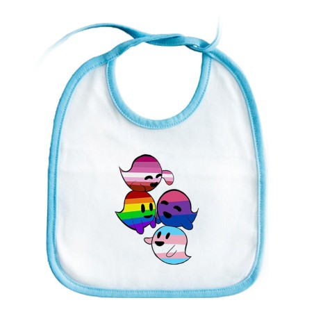 BABERO COLORES FANTASMAS ORGULLO GAY personalizado bebe