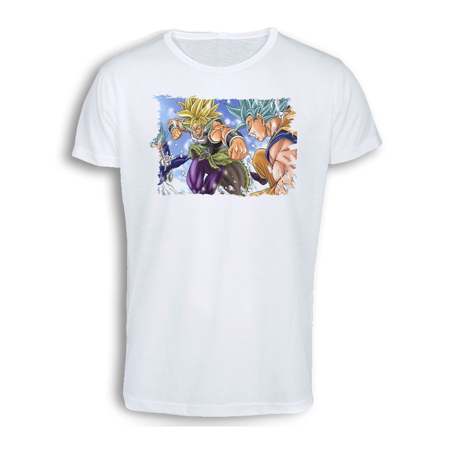 CAMISETA TACTO ALGODÓN PELICULA GOKU VEGETA VS BROLY cómoda personalizada