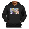 SUDADERA NEGRA CON CAPUCHA PELICULA GOKU VEGETA VS BROLY adulto poliester algodón personalizada