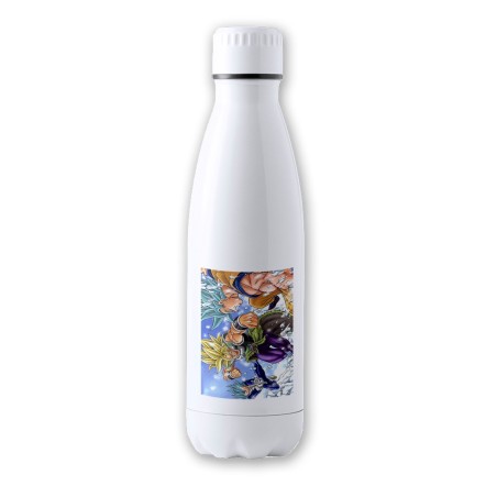 BIDON 700 ML ACERO INOXIDABLE PELICULA GOKU VEGETA VS BROLY tapon seguridad botella