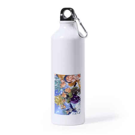 BIDON GRANDE 800 ML ACERO INOXIDABLE PELICULA GOKU VEGETA VS BROLY deporte deportivo mosqueton botella