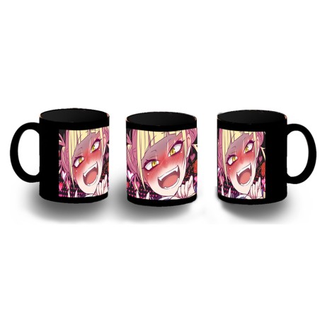 TAZA COMPLETAMENTE NEGRA YANDERE TOGA HIMIKO BOKUNOHERO personalizada