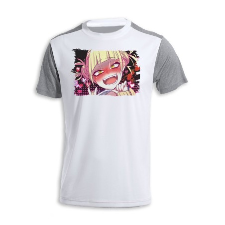 CAMISETA DISEÑO BICOLOR YANDERE TOGA HIMIKO BOKUNOHERO personalizada