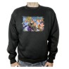 SUDADERA NEGRA PELICULA GOKU VEGETA VS BROLY adulto poliester algodón personalizada