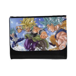 BILLETERA BILLETERO PELICULA GOKU VEGETA VS BROLY unisex negro monedero