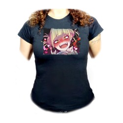 CAMISETA NEGRA MUJER YANDERE TOGA HIMIKO BOKUNOHERO oferta personalizada