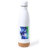 BIDON 750 ML ACERO INOXIDABLE ADORNO DE CORCHO OLIVER ATOM FUTBOLISTA tapon botella