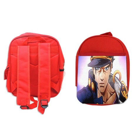 MOCHILA ROJA JOJO BIZARRE ADVENTURE SERIE escolar personalizado