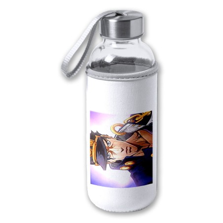 BIDON DE 420 ML CON FUNDA DE NEOPRENO JOJO BIZARRE ADVENTURE SERIE tapon seguridad