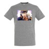 CAMISETA GRIS MEZCLA JOJO BIZARRE ADVENTURE SERIE moda verano personalizada