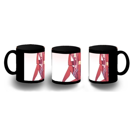 TAZA COMPLETAMENTE NEGRA DARLING IN THE FRANXX ANIME personalizada