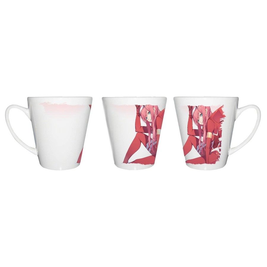 TAZA CÓNICA DARLING IN THE FRANXX ANIME conica personalizada