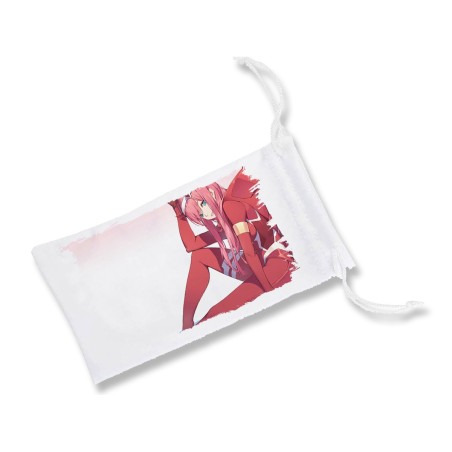 FUNDA BOLSA MULTIUSOS DARLING IN THE FRANXX ANIME gafas dados rol personalizada color