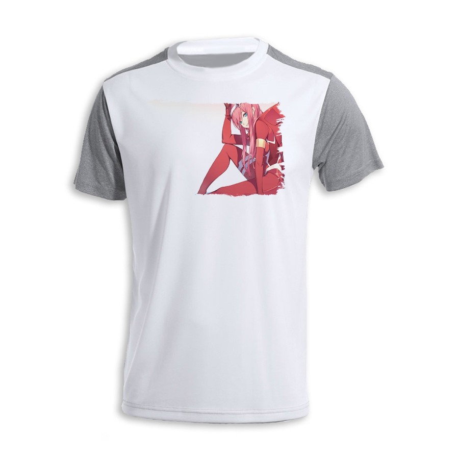 CAMISETA DISEÑO BICOLOR DARLING IN THE FRANXX ANIME personalizada