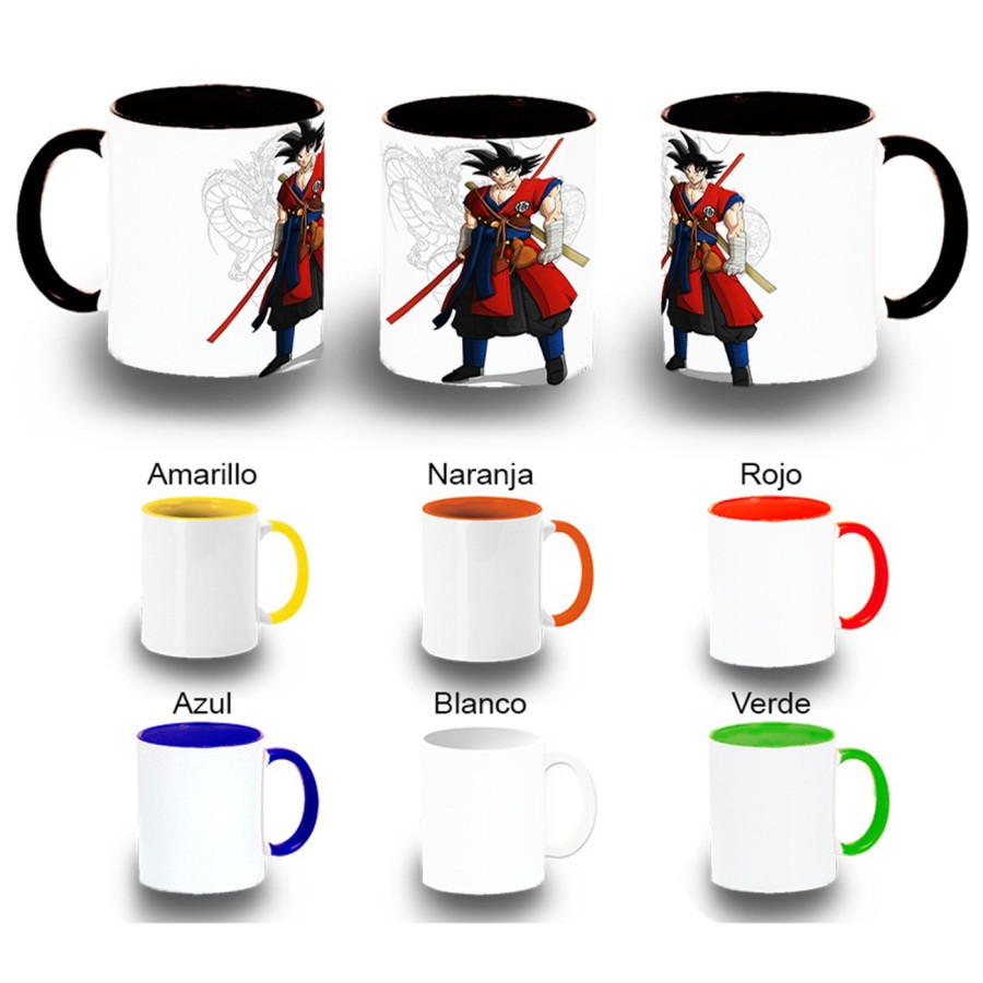 TAZA COLORES GOKU DRAGON BALL HEROES color personalizada