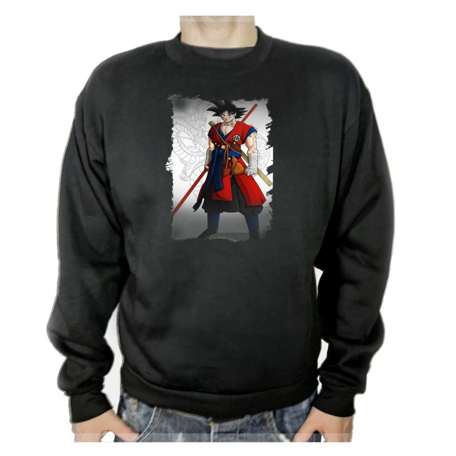 SUDADERA NEGRA GOKU DRAGON BALL HEROES adulto poliester algodón personalizada