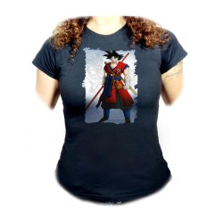 CAMISETA NEGRA MUJER GOKU...