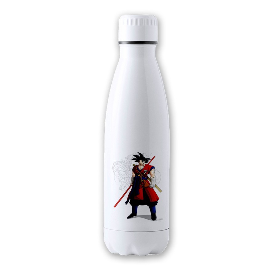 BIDON 700 ML ACERO INOXIDABLE GOKU DRAGON BALL HEROES tapon seguridad botella