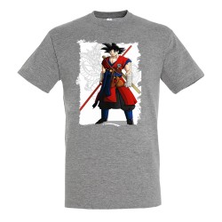 CAMISETA GRIS MEZCLA GOKU...