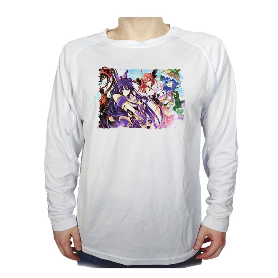 CAMISETA MANGA LARGA DATE ALIVE PERSONAJES ANIME personalizada