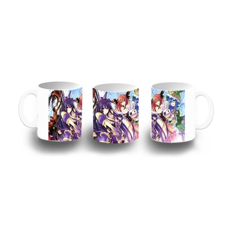 TAZA DE PLASTICO DATE ALIVE PERSONAJES ANIME niños personalizada