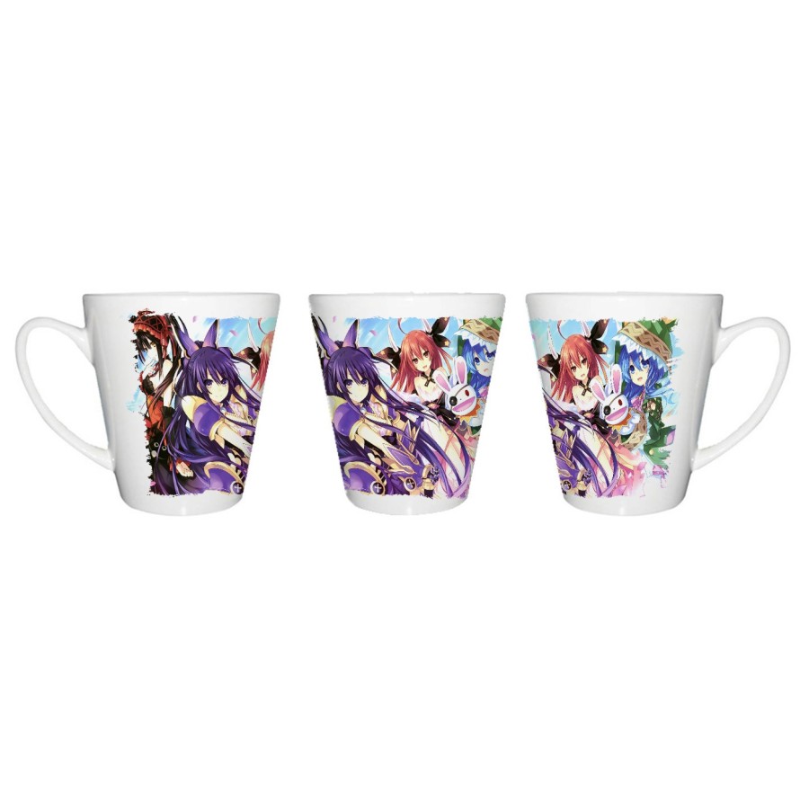 TAZA CÓNICA DATE ALIVE PERSONAJES ANIME conica personalizada