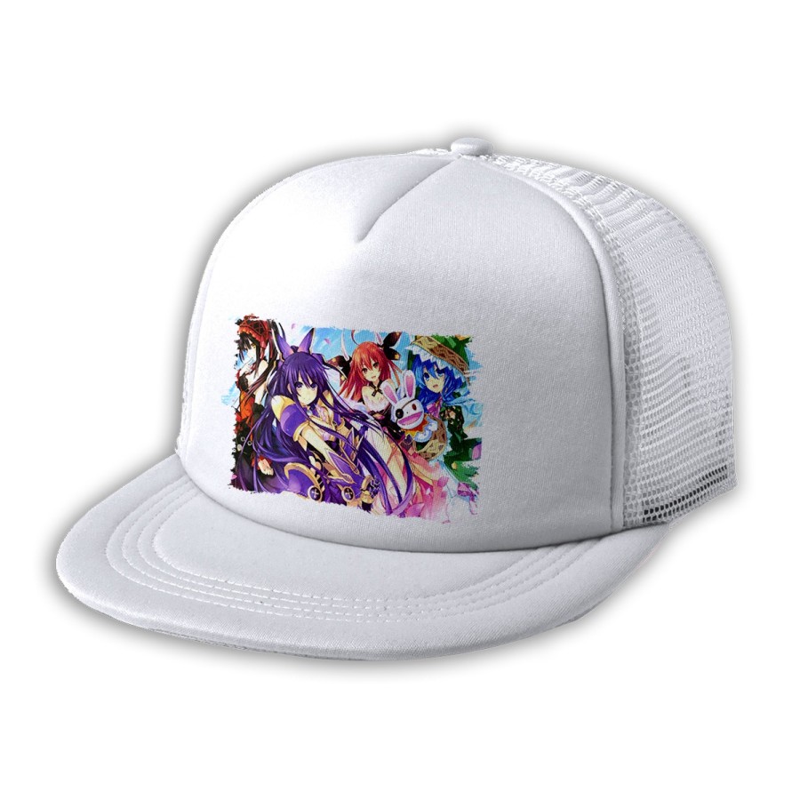 GORRA 5 PANELES REDECILLA TRASERA DATE ALIVE PERSONAJES ANIME estilo rapero