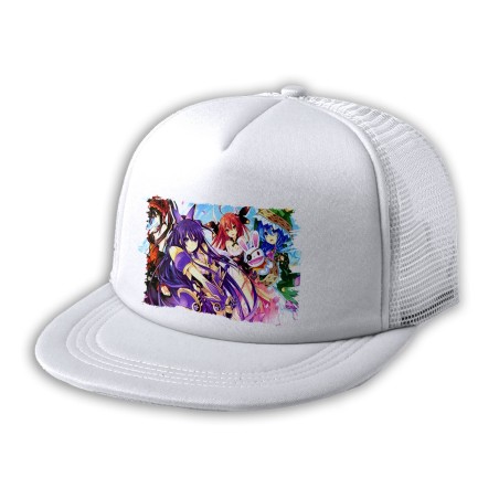 GORRA 5 PANELES REDECILLA TRASERA DATE ALIVE PERSONAJES ANIME estilo rapero