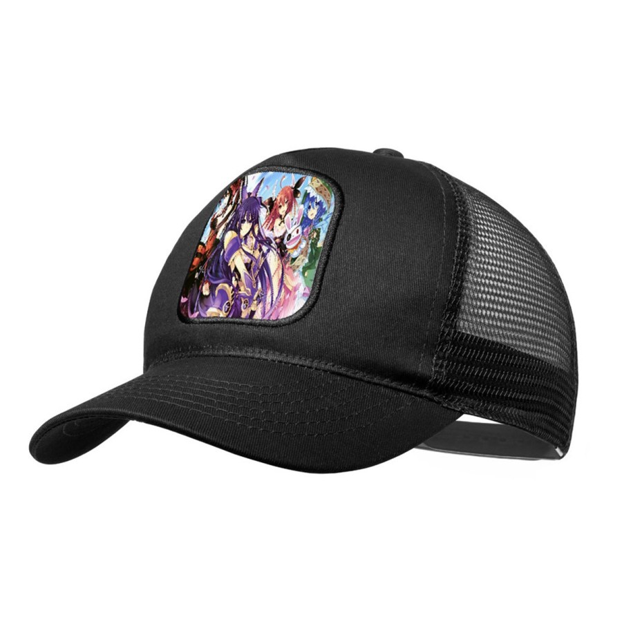 GORRA NEGRA CON REJILLA DATE ALIVE PERSONAJES ANIME moda deporte