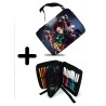 PACK MOCHILA Y ESTUCHE DEMON SLAYER ACCION PERSONAJES material escolar