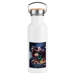 BIDON 750 ML ACERO INOXIDABLE ESTILO RETRO DEMON SLAYER ACCION PERSONAJES deporte deportivo botella