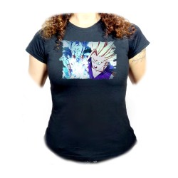 CAMISETA NEGRA MUJER dragon...