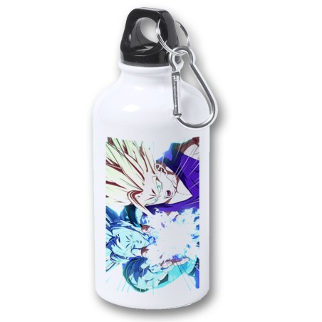 BIDON 400ML METALICO dragon ball z songoanda gohan ssj 2 para viaje y deporte