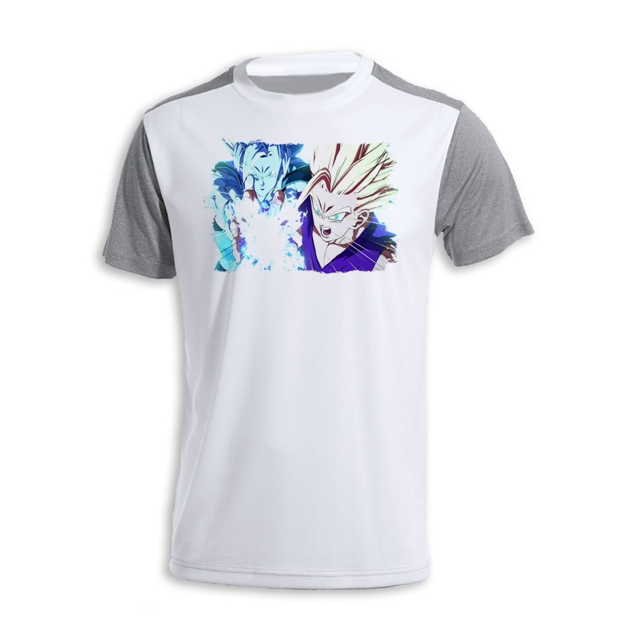 CAMISETA DISEÑO BICOLOR dragon ball z songoanda gohan ssj 2 personalizada