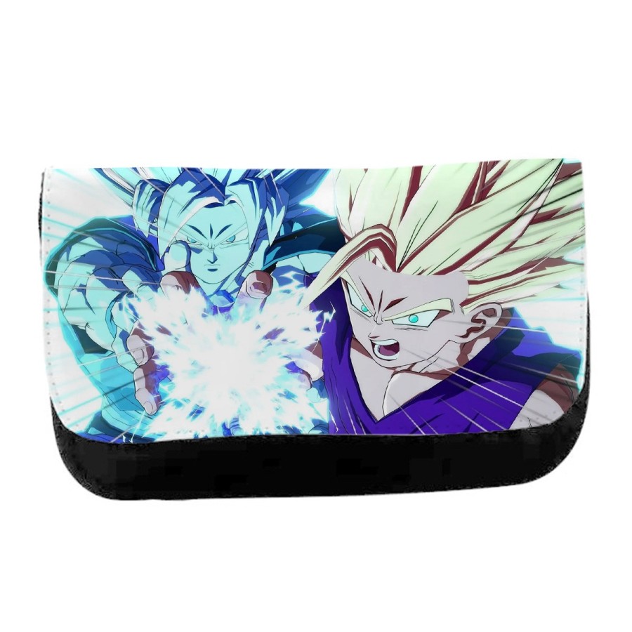 ESTUCHE NECESER DE LONA dragon ball z songoanda gohan ssj 2 unisex negro monedero billetera