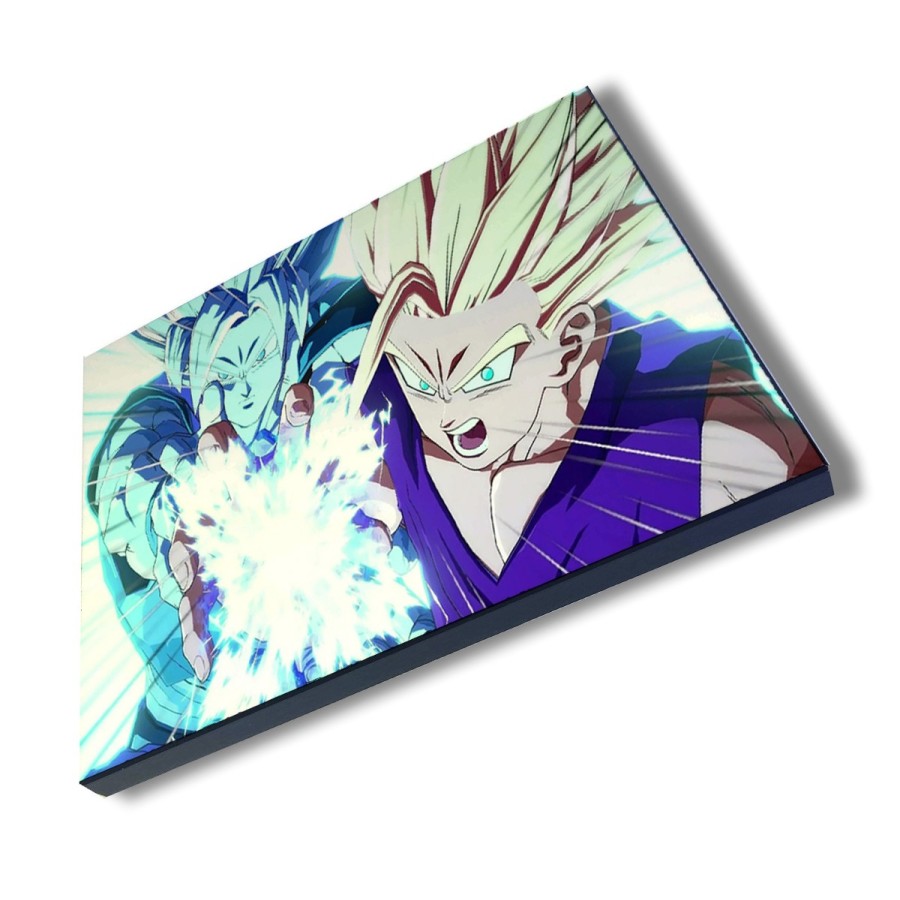 PANEL FOTOGRÁFICO DECORATIVO dragon ball z songoanda gohan ssj 2 cuadro acabado brillante elegante pared