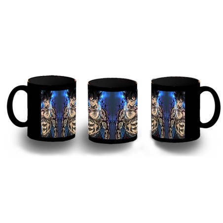 TAZA COMPLETAMENTE NEGRA Goku ultra instinto banda callejera yakuza personalizada